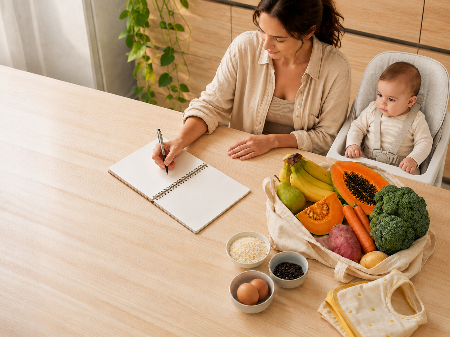 Como organizar a lista de compras para a introdução alimentar